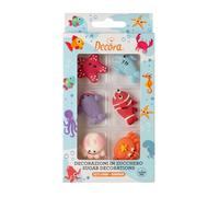 Decora 0500161 Paquete de 6 decoraciones de azúcar Animales Marinos