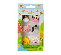 Decora 0500298 Paquete de 6 decoraciones de azúcar Animales de granja