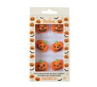 DECORA 0500395 PAQUETE 6 CALABAZAS DE AZÚCAR