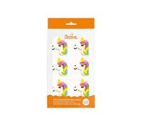 Decora 0500409 Paquete de 6 decoraciones de azúcar Unicornios