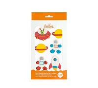 Decora 0500416 Paquete de 6 decoraciones espaciales de azúcar