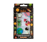 Decora 0500447 - Paquete de 6 decoraciones de Universo de azúcar