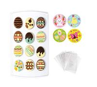 Decora 0890012 Set Molde TERMOFORMADO Huevos 15 X 26 CM, El plastico, Transparente