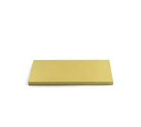Decora, 0931377 - Bandeja para tartas rígida, rectangular, color dorado, de cartón de doble pared recubierta de aluminio, resistente y resistente, ideal para presentar pasteles, 60 x 40 x 1,2 cm
