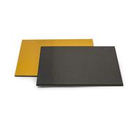 DECORA 0932573 Plato para Dulces Oro/Negro 36X36 CM