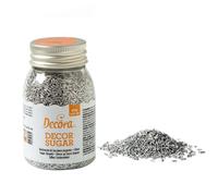 Decora 2081133 Paquete de 90 g Sticks de Azúcar plateados