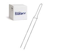 Decora, 5064116 Paquete de 25 alfileres de acero inoxidable con 2 puntas, para voltear palomas o panettoni garantizando un mejor soporte durante las fases de enfriamiento, Dim. 62 cm, fabricado en