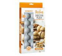 Decora 9260431 Molde de silicona flexible de alta calidad de 15 cavidades, media bola de Ø 40 x 20 mm de altura, ideal para hacer golosinas o preparaciones saladas tanto de horno como de nevera