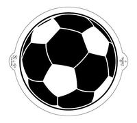 DECORA 9270926 STENCIL BALON DE FUTBOL Ø 25 CM