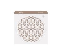 Decora 9270957 - Plantilla decorativa de colmena, diámetro de 25 cm, de plástico para alimentos; para realizar dibujos en tartas, dulces y galletas. Fabricada en Italia