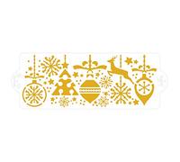 Decora 9270974 - Plantilla de Navidad de 10 x 28 cm, plástico