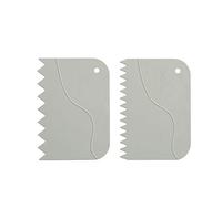 Decora 9271081 Set of 2 Plastic Notched Spatulas