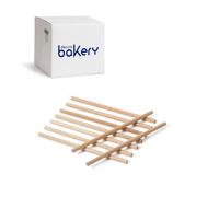 Decora, 9280116 - Paquete de 1000 palitos de madera de abedul, aptos para el contacto alimentario, para hacer helados, galletas, lollipop o dulces en palo, 6 x 160 mm de altura