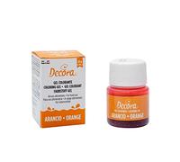 Decora 9600813 Gel Colorante Naranja, 28 g, Ideal para Cubiertas y Decoraciones, Crea Colores Intensos y Brillantes, Hecho en Italia