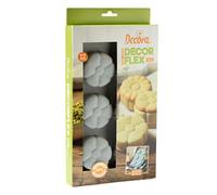 Decora Decorflex 9260441 Duo Flor, de silicona Platinum flexible, con dos moldes con profundidad diferentes, fabricado en Italia, de alta calidad, para preparaciones dulces y saladas tanto de horno