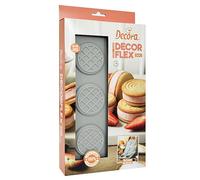 Decora Decorflex 9260442 Duo redondo, de silicona Platinum flexible, con dos moldes con profundidad diferentes, fabricado en Italia, de alta calidad, para preparaciones dulces y saladas tanto para