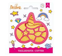 DECORA, Kit de Cortadores de Máscara de Unicornio, 1 Cortador de Acero Inoxidable Rosa, Diseño Patentado