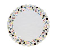 Decora Let'S Rock 0334120 - Paquete de 10 tapetes de papel de 30 mm de diámetro