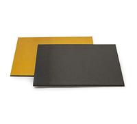 DECORA Plato para Tartas Dorado/Negro 40 x 40 cm, cartón, Gold/Black, 40 x 40 x 30 cm