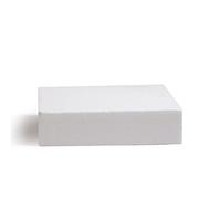 DECORA POLYSTYRENE Square 40X40X7,5H Cuadrado DE POLIESTIRENO 40 x 40 x 7,5 cm, Polistirolo, Hueso, 40 x 40 x 7.5 cm