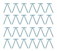 Decora tu hogar con 24 lazos de terciopelo para árbol de Navidad, para coronas y medias (azul)