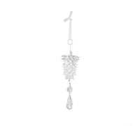 Decora tu hogar con un adorno de cono de pino acrílico con un brillo similar adecuado para decoración de temporada en ramas de árboles, paredes y puertas (transparente)