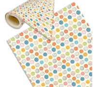 DECORA TU MUNDO - Alfombra Infantil para habitacion Lavable y Antideslizante - para habitacion o Dormitorio Juvenil - Alfombra de Vinilo Evita rayones y Buena Higiene- CIRCULOS | 195x80 cm |