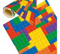 DECORA TU MUNDO - Alfombra Infantil para habitacion Lavable y Antideslizante - para habitacion o Dormitorio Juvenil - Alfombra de Vinilo Evita rayones y Buena Higiene- Lego | 80x40 cm |