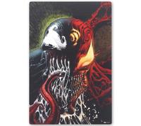 Decoraci n de pared de madera de Marvel Spider-Man Venom y Carnage: arte mural intenso de Marvel para tu sala de cine o cueva masculina.