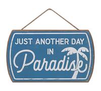 Decoraci n de pared de madera para colgar ""Solo otro d a en el para so"": bonito letrero para casa de playa, casa en el lago o condominio