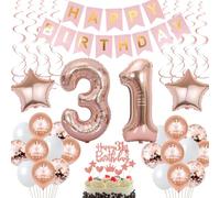decoración 31 años cumpleaños mujer tarta decoración 31 años cumpleaños mujer, regalo 31 años cumpleaños mujer oro rosa decoración cumpleaños 31 años mujer globo 31 cumpleaños mujer decoración