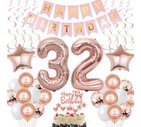 decoración 32 años cumpleaños mujer tarta decoración 32 años cumpleaños mujer, regalo 32 años cumpleaños mujer oro rosa decoración cumpleaños 32 años mujer globo 32 cumpleaños mujer decoración