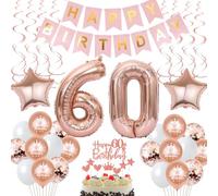 decoración 60 años cumpleaños mujer tarta decoración 60 años cumpleaños mujer, regalo 60 años cumpleaños mujer oro rosa decoración cumpleaños 60 años mujer globo 60 cumpleaños mujer decoración