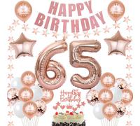decoracion 65 años cumpleaños decoracion mujer oro rosa decoracion tarta 65 años cumpleaños mujer decoracion globos 65 años mujer cumpleaños fiesta 65 años mujer cumpleaños decoracion globos