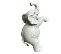 Decoración abrazadora de Maceta de Elefante | Estatua Realista de Elefante al Aire Libre Hecha de Resina, decoración de macetas de Animales para macetas y jardineras | para el jardín, el terrario, la