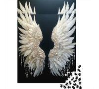 Decoración ala Ángel Rompecabezas 1000 Piezas para Apasionados, Cartón Grueso Reciclado, Decoración Mural, Regalo De Fiesta, Rompecabezas Educativo 52x38cm/1000pcs