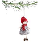 Decoración Angelic Plush de Navidad | Peluche Angelic para árbol de Navidad | Colgante lindo para fiesta de invierno Puerta Interior Familia Decoración Doméstica