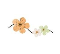 Decoración artística con reloj Reloj de pared grande con flores y luz LED for sala de estar, esculturas de pared 3D, pintura colgante, arte de pared, lámpara de pared silenciosa que no hace tictac, es