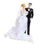 Decoración artística para tartas de novia y novio, de resina, para boda, aniversario, decoración del hogar para parejas, decoración de tartas para bodas