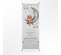 Decoracion Bautizo Niña o Niño - Photocall Bautizo Personalizado Infantil - Pancarta Mi Bautizo de 70x180cm - Personalización Única con Nombre y Fecha Personalizables o Foto - 11 Modelos (Modelo 3)