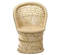 Decoración Boho Natural Beige Bambú Ø42cm Salón Jardín Mesa Hecho a Mano Velas