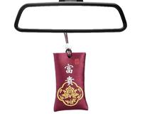 Decoración clásica de amuleto chino, collar budista con sal espiritual, talismán espiritual colorido, bolsa de sal espiritual, palabras de bendición chinas, sal espiritual para estudio, oficina, cajón