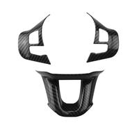 Decoracion Coche Interior Juego 3 Cubiertas Interruptor Botón Volante Con Lentejuelas Para Peugeot 2008 208 2014-2018 Molduras Interiores Pegatinas Coche Accesorios Coche Interior(Negro carbón)