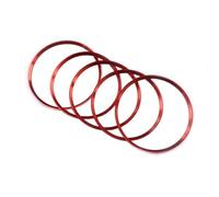 Decoración Coche Interior Para Benz AB para CLA para GLA 180 200 220 260 5 uds Auto aire acondicionado salida pegatina perilla anillo embellecedor Interior Coche(5pc Red)