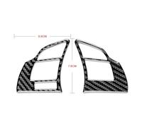 Decoración Coche Interior Para Mazda 6 2014-2017 transmisión automática botón para volante de coche marco adhesivo Interior embellecedor de fibra de carbono Interior Coche(Black with Red)