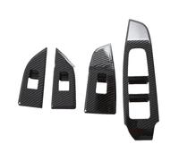 Decoracion Coche Interior Para Nissan Para Qashqai J12 2023 2024 LHD ABS Botón Interruptor Volante Cubierta Lentejuelas Accesorios Coche Interior Pegatinas(Window Lift Switch)