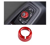 Decoración Coche Interior Para Subaru Para Crosstrek 2024 Car Sound Audio Volume Knob Button Rear Mirror Control Knob Ring Trim Interior Ring Interior Coche(Rear Mirror Red)