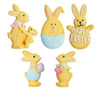 Decoración colgante caprichosa con un conejo de Pascua y diseño en material resistente