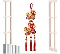 Decoración,Colgante con diseño de Campanas,Bordado 2026 Decoraciones para El Año Nuevo | para el éxito de la Riqueza Festival de Primavera Salón Puerta Pared Celebración