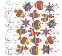 Decoración colgante de espirales mexicanos únicos de papel y materiales de PVC, adorno para celebración del 5 de mayo, fiesta tradicional mexicana